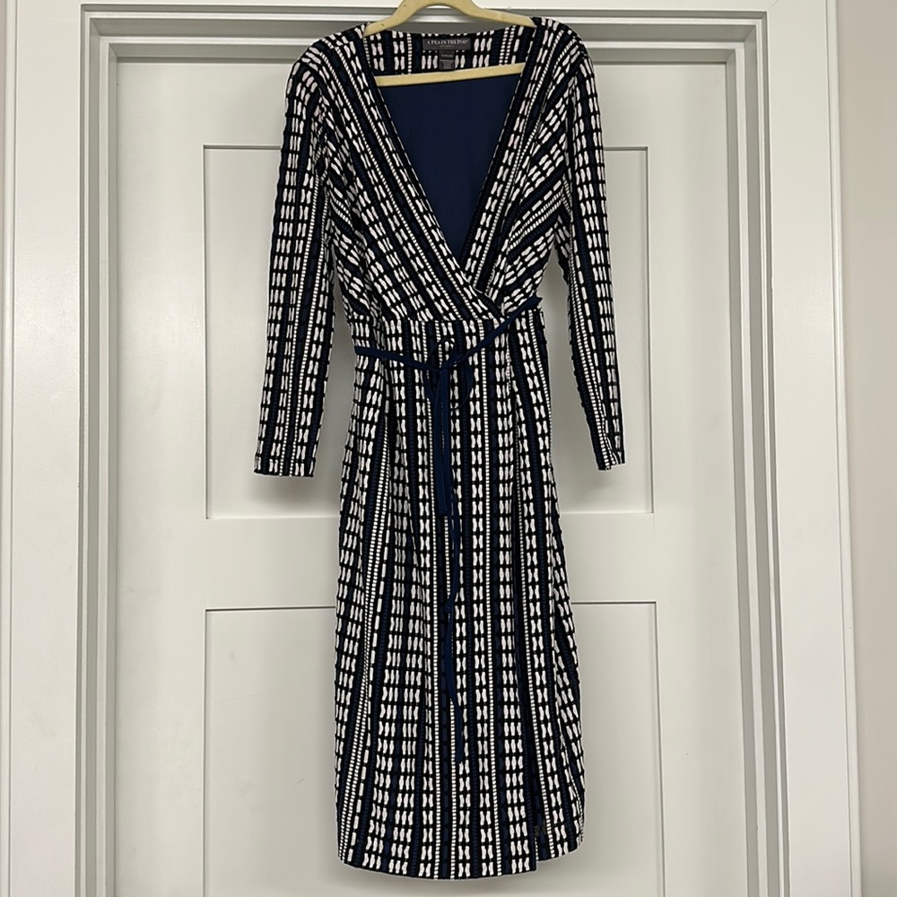 Pea in the Pod wrap maternity dress
